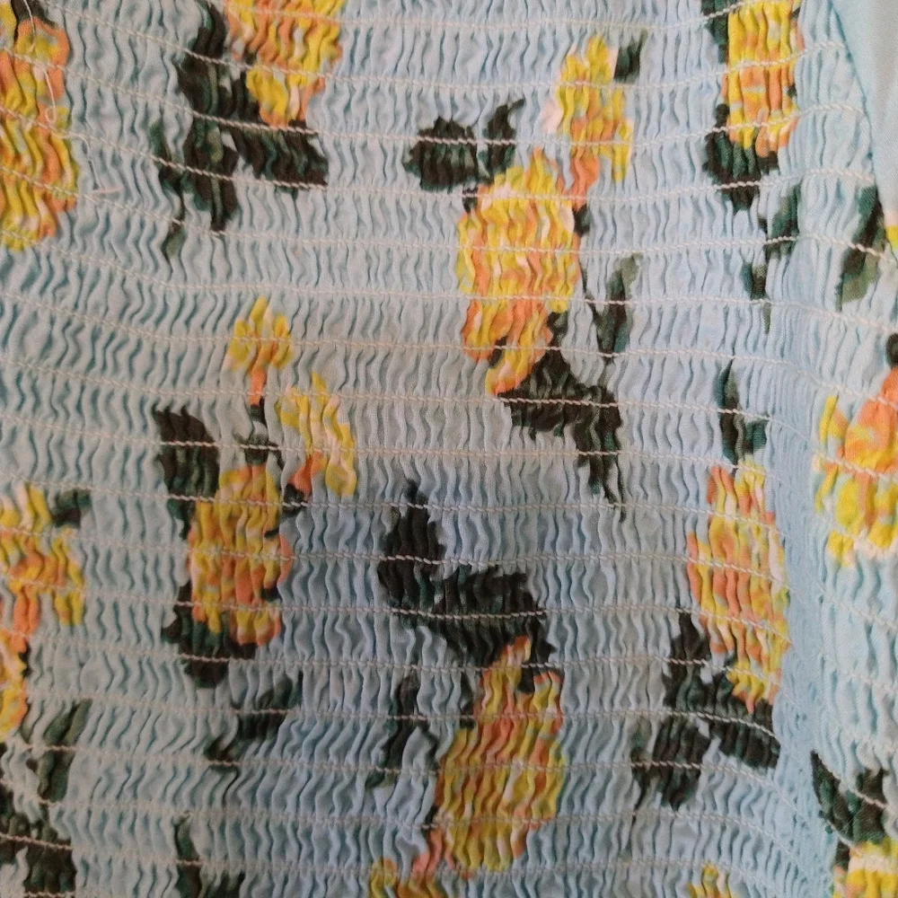 Justice on the shoulder Floral top Size 18 Boho Beachy Summer Feminine